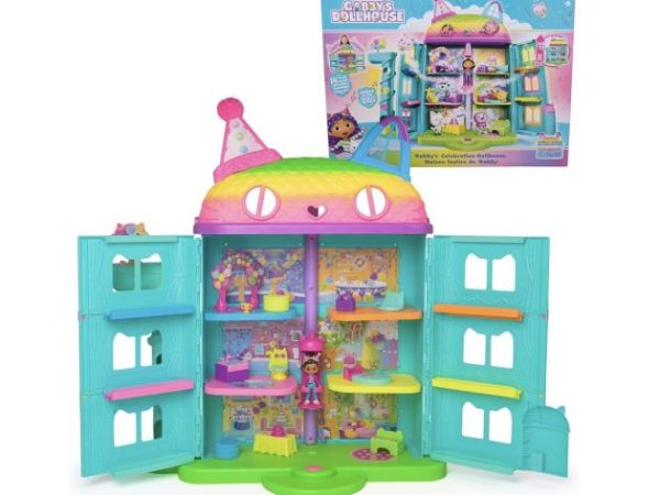 *HOT* Gabby’s Dollhouse 14-Piece Celebration Dollhouse only $22.85!